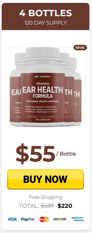 PillowPotion Ear Health Formula3 bottle Price